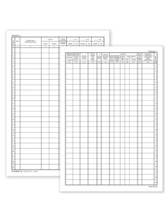   Pátria Nyomtatvány Beérkezett számlák és az előzetesen felszámított általános forgalmi adó nyilvántartó 50 lapos füzet 3 Áfás 240x340 mm