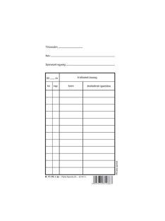 Pátria Nyomtatvány Bérfizetési tasak 110x190 mm