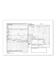   Pátria Nyomtatvány Belföldi kiküldetési rendelvény és költségelszámolás 25x2 lapos tömb A/4 fekvő