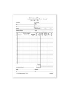   Pátria Nyomtatvány Kiküldetési rendelvény a hivatali, üzleti utazás költségtérítéshez 25x2 lapos tömb A/4 álló