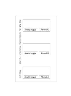   Pátria Nyomtatvány Számlaellenörző bélyeg öntapadó 50 lapos tömb 48x100 mm