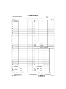   Pátria Nyomtatvány Áruforgalmi jelentés 50x3 lapos tömb A/4 álló