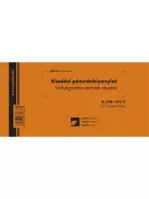 Pátria Nyomtatvány Kiadási pénztárbizonylat költségvetési 25x2 lapos tömb 203x102 mm