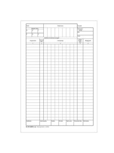   Pátria Nyomtatvány Élelmezési anyag kiszabási és kivételezési bizonylat II. 50x2 lapos tömb A/4 álló