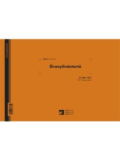   Pátria Nyomtatvány Óra nyilvántartó 25x3 lapos tömb A/4 fekvő