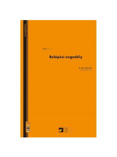  Pátria Nyomtatvány Belépési engedély 50x2 lapos tömb 250x350 mm vegykezelt