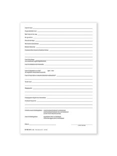   Pátria Nyomtatvány Munkahelyi munkabaleseti napló 24 lapos füzet A/4 álló