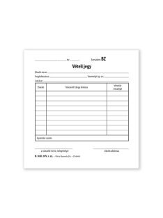   Pátria Nyomtatvány Vételi jegy 50x2 lapos tömb 140x140 mm