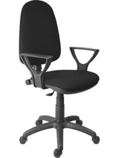   Irodai forgószék, szövetborítás, LX karfás, "Megane", fekete
