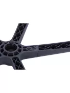 Irodai forgószék, szövetborítás, állítható dőlésszögű fejtámla, "Joy", fekete