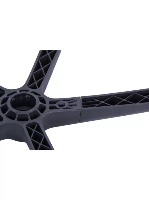 Irodai forgószék, szövetborítás, állítható dőlésszögű fejtámla, "Joy", fekete