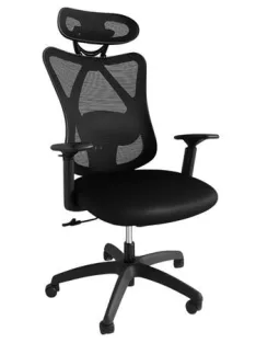   Irodai forgószék, szövetborítás, állítható dőlésszögű fejtámla, "Cope HU", fekete