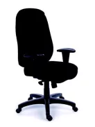 MAYAH Főnöki szék, szinkronmechanikával, fekete gyöngyszövet-borítás, fekete lábkereszt, MAYAH "Chief"