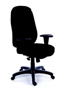   MAYAH Főnöki szék, szinkronmechanikával, fekete gyöngyszövet-borítás, fekete lábkereszt, MAYAH "Chief"