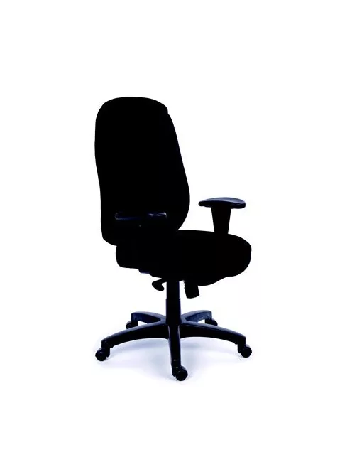 MAYAH Főnöki szék, szinkronmechanikával, fekete gyöngyszövet-borítás, fekete lábkereszt, MAYAH "Chief"