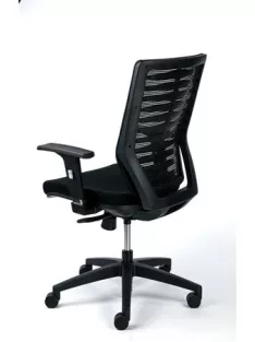   MAYAH Irodai szék, fekete szövetborítás, feszített hálós háttámla, fekete lábkereszt, MAYAH "Superstar"