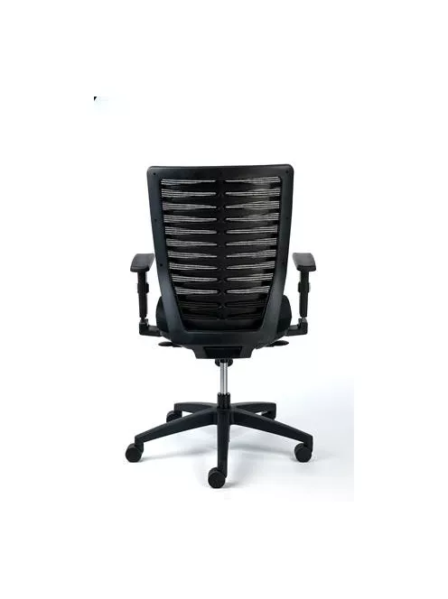 MAYAH Irodai szék, fekete szövetborítás, feszített hálós háttámla, fekete lábkereszt, MAYAH "Superstar"