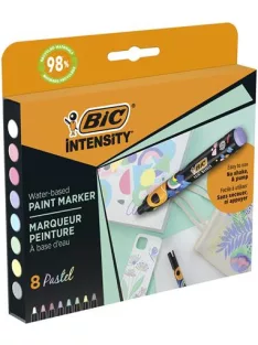   BIC Dekormarker készlet, 1,5 - 2,3 mm, BIC "Paint marker", 8 különböző pasztell szín