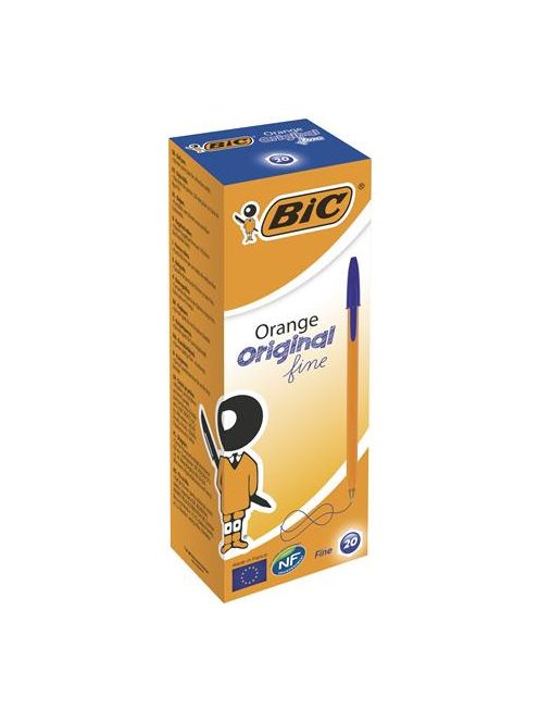 BIC Golyóstoll, 0,3 mm, kupakos, BIC "Orange Original Fine", kék