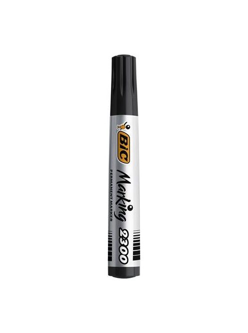 BIC Alkoholos marker, 3,7-5,5 mm, vágott, BIC "ECO 2300" fekete