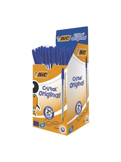 BIC Golyóstoll, 0,32mm, kupakos, BIC "Cristal Original", kék