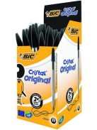 BIC Golyóstoll, 0,32 mm, kupakos, BIC "Cristal Original", fekete