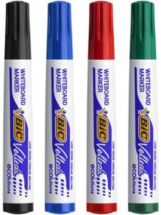   BIC Flipchart- és táblamarker készlet, 1,4 mm, kúpos, BIC" Velleda ecolutions", 4 különböző szín