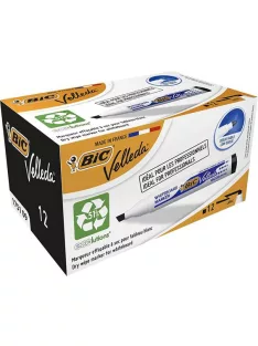   BIC Flipchart- és táblamarker, 1,1-5,6 mm, vágott, BIC "Velleda ecolutions", fekete