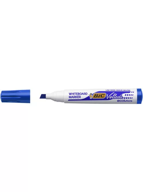 BIC Flipchart- és táblamarker, 1,1-5,6 mm, vágott, BIC "Velleda ecolutions", kék