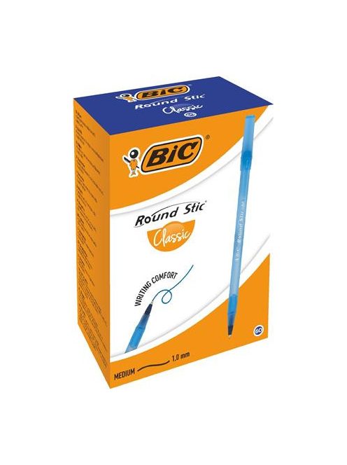 BIC Golyóstoll, 0,32 mm, kupakos, BIC "Round Stic Classic", kék