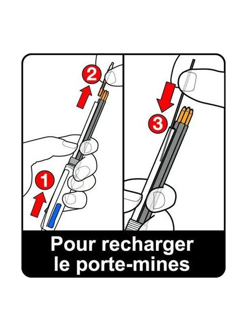 BIC Golyóstoll, háromszínű, nyomósirónnal egyben, BIC "4 Colours" + grafitbél