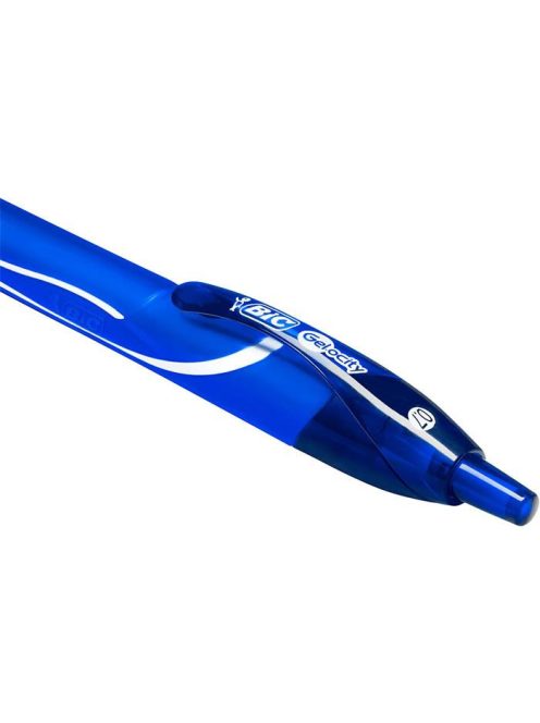 BIC Zseléstoll, 0,3 mm, nyomógombos, BIC "Gel-ocity Quick Dry", kék