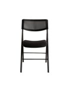 ALBA Összecsukható szék, fém és szövet, ALBA "CPDIVANO N", fekete