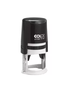   Colop Colop Szövegbélyegző Printer R 40 fekete ház lila párnával kör lenyomattal 40 mm