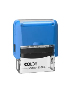   Colop Colop Szövegbélyegző Printer C30 kék átlátszó ház kék párnával 18x47 mm