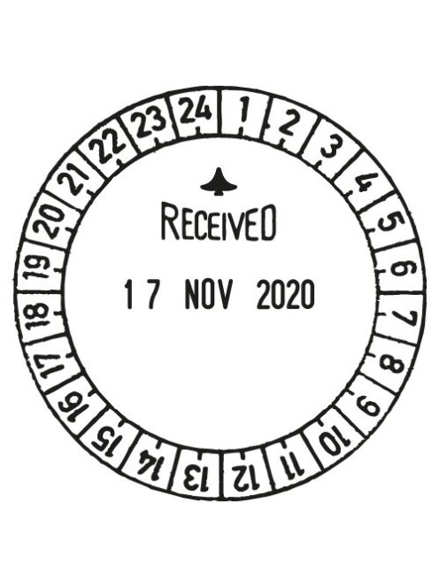 Trodat Dátum+szöveg bélyegző Trodat 46140 átm. 40 mm