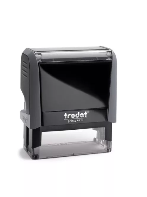 Trodat Bélyegzőház Trodat 4913 4.0 szürke, fekete párnával