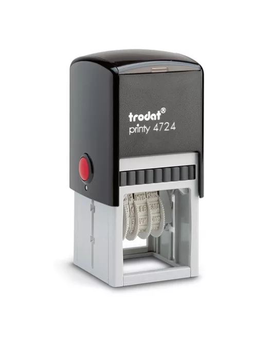 Trodat Dátumbélyegző Trodat 4724 fekete, fekete párnával 40x40 mm