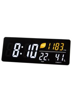   ALBA Időjárás állomás, LED kijelzővel, falra szerelhető, ALBA, fekete