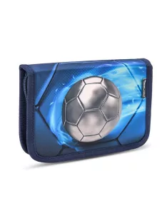   BELMIL Tolltartó, klapnis, cipzáras, BELMIL "Football 4", kék, foci