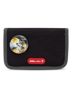   BELMIL Tolltartó, klapnis, cipzáras, BELMIL "Wolves Sand", fekete, farkas