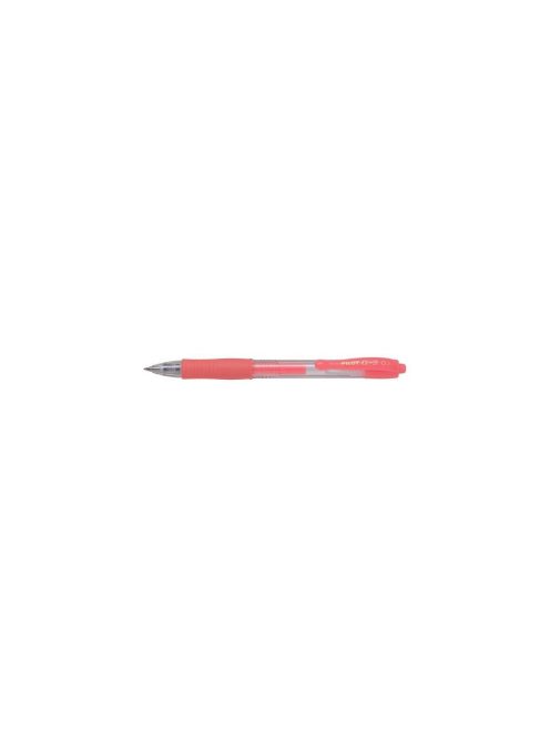 Zselés toll 0,7mm, nyomógombos Pilot G-2, írásszín neon rózsaszín