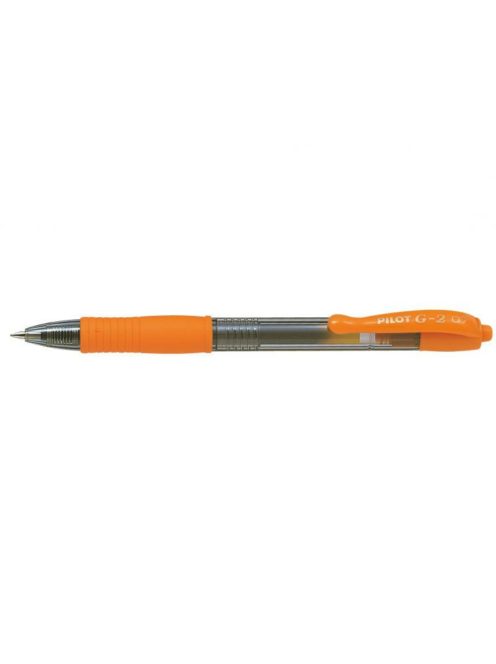 Zselés toll 0,7mm, nyomógombos Pilot G-2, írásszín narancs