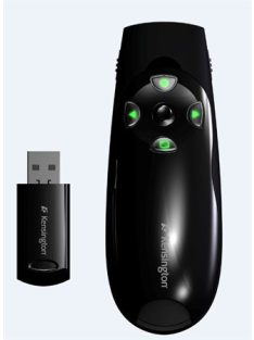   KENSINGTON Prezentációs távirányító, zöld lézer, vezeték nélküli, KENSINGTON