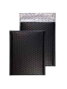   BLAKE Légpárnás tasak, C5+, 250x180 mm, BLAKE, szénfekete