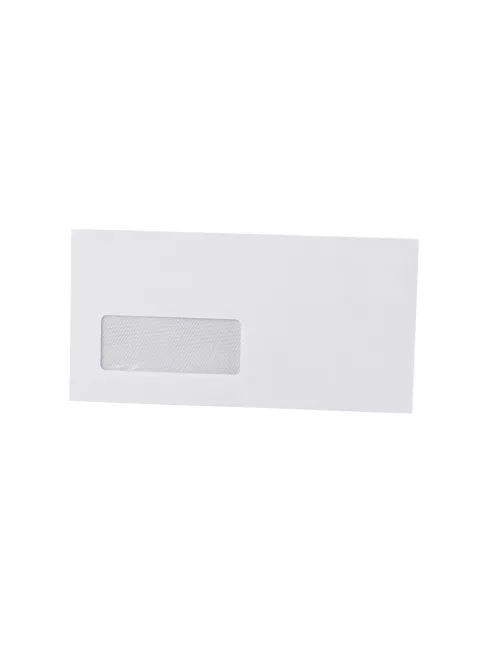 Boríték LA4 szilikonos bélésnyomott bal ablakos 35x90mm 110x220mm B20A20 Bluering® fehér