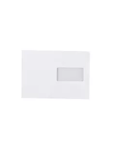   Boríték LC/5 enyvezett bélésnyomott jobb ablakos külső füles 45x90mm 162x229mm J20A60 Bluering® fehér