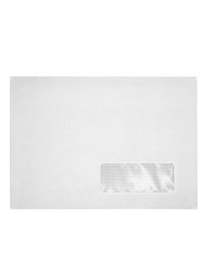   Boríték LC/5 öntapadó bélésnyomott jobb ablakos 35x90mm 162x229mm J28A20 Bluering® fehér