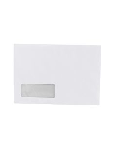   Boríték LC/5 öntapadó bélésnyomott bal ablakos 35x90mm 162x229mm B20A20 Bluering® fehér