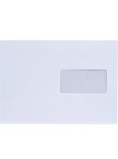   Boríték LC/5 szilikonos bélésnyomott bal ablakos 35x90mm 162x229mm B20A20 Bluering® fehér